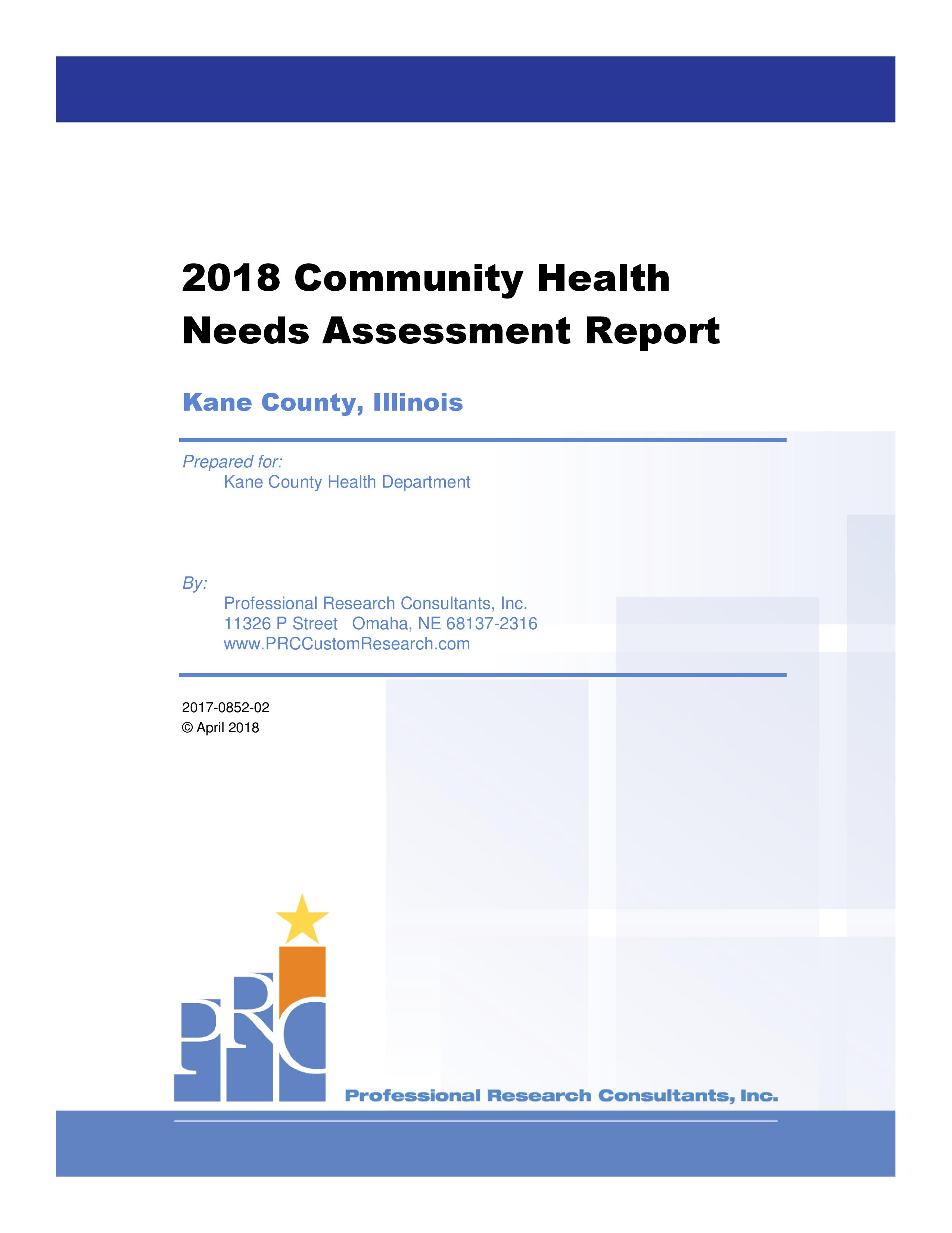 2018 Kane County CHNA Report