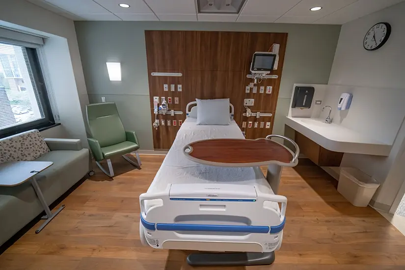 Comfortable environment for mom and baby at Good Samaritan Hospital. 